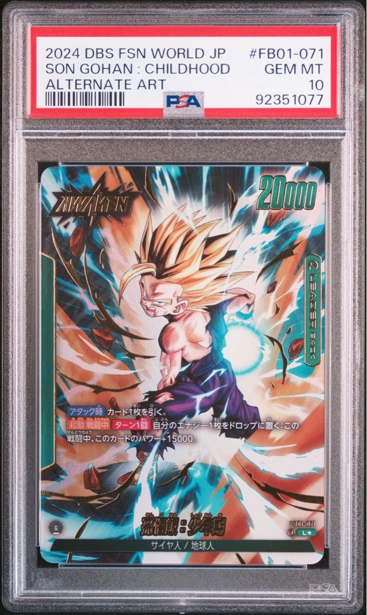 ドラゴンボール 孫悟空 孫悟飯 リーダーパラレル PSA10 連番 ドラゴンボール 孫悟空 孫悟飯 リーダーパラレル PSA10 連番