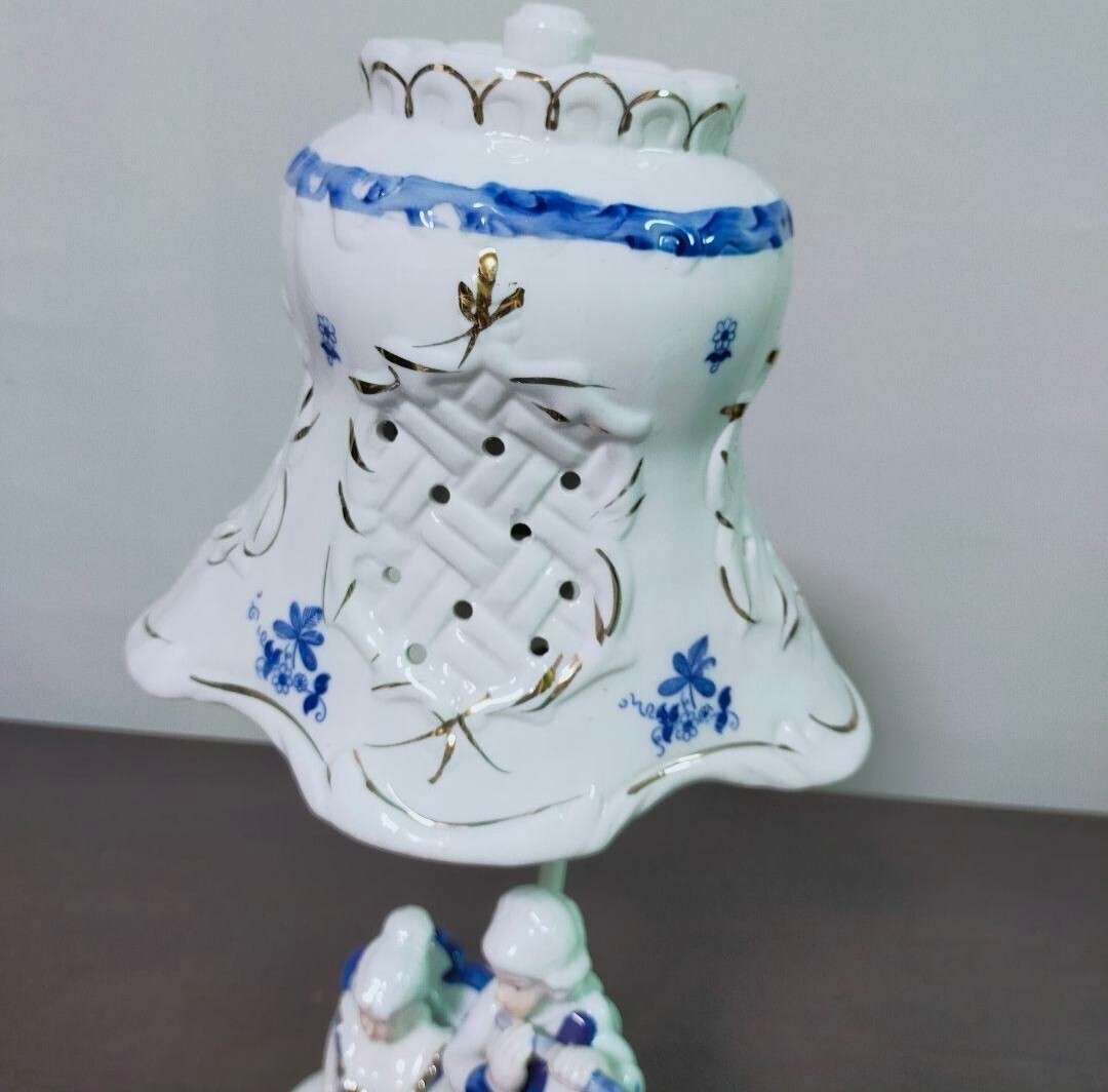 西洋スタンド フロアスタンドPORCELAIN FIGURINE LAMP 照明 ライト アンティーク インテリア 陶器人形 電気スタンド_画像7