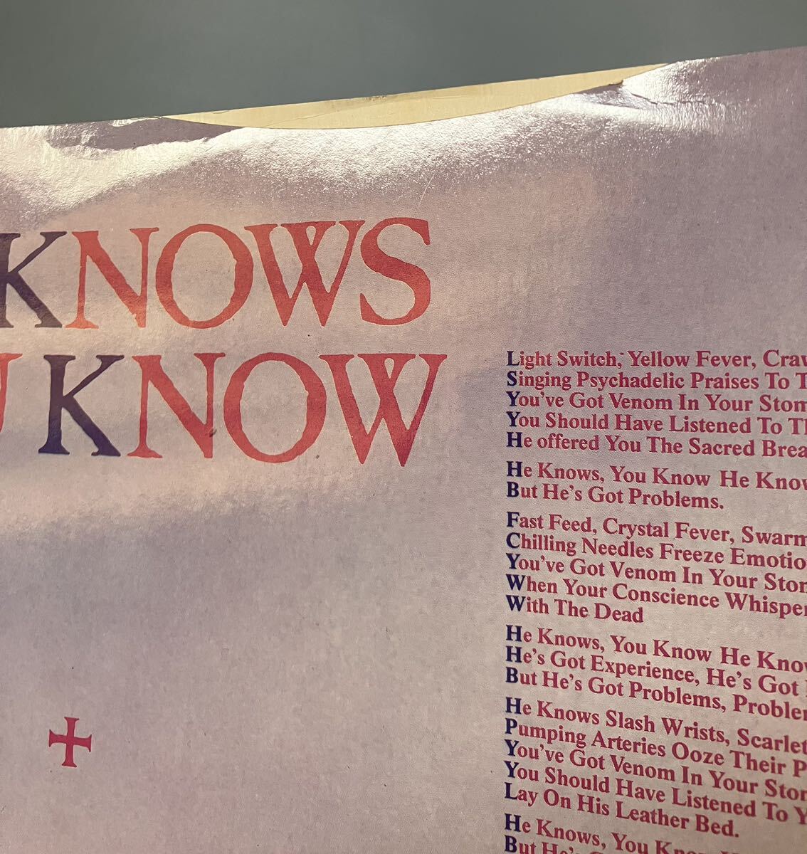 Marillion「He Knows You Know」12インチシングルレコード マリリオン プログレ ポンプロック フィッシュ PROG ROCK POMP ROCK FISH RECORD_画像3