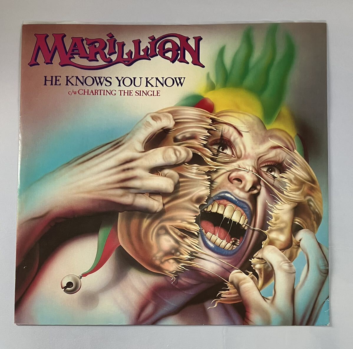 Marillion「He Knows You Know」12インチシングルレコード マリリオン プログレ ポンプロック フィッシュ PROG ROCK POMP ROCK FISH RECORD_画像1