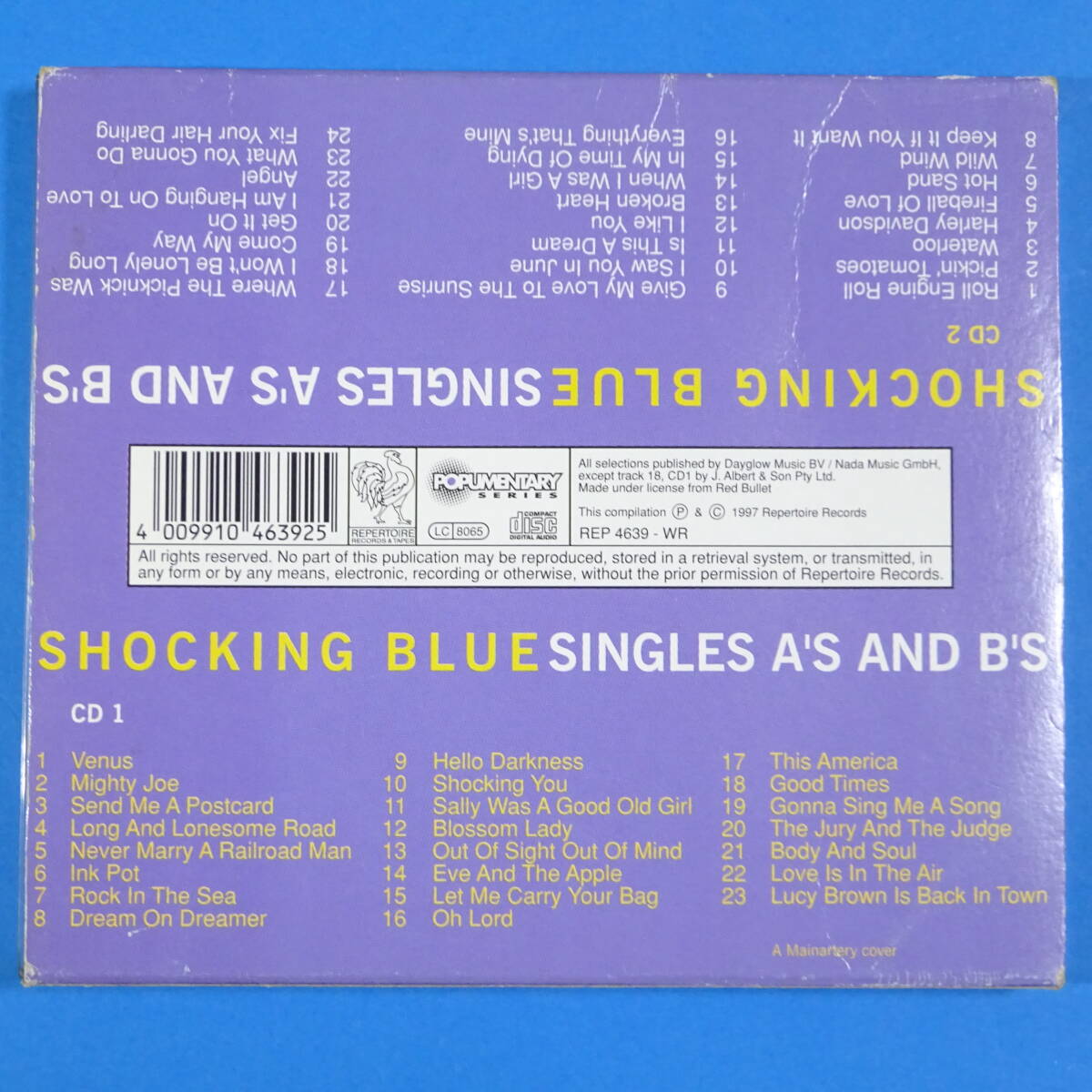 CD　ショッキング・ブルー　SHOCKING BLUE / SINGLES A’S AND B’S　2枚組（CD+CD） 1997年　ドイツ盤　コンピレーション　ポップ　ロック_画像2