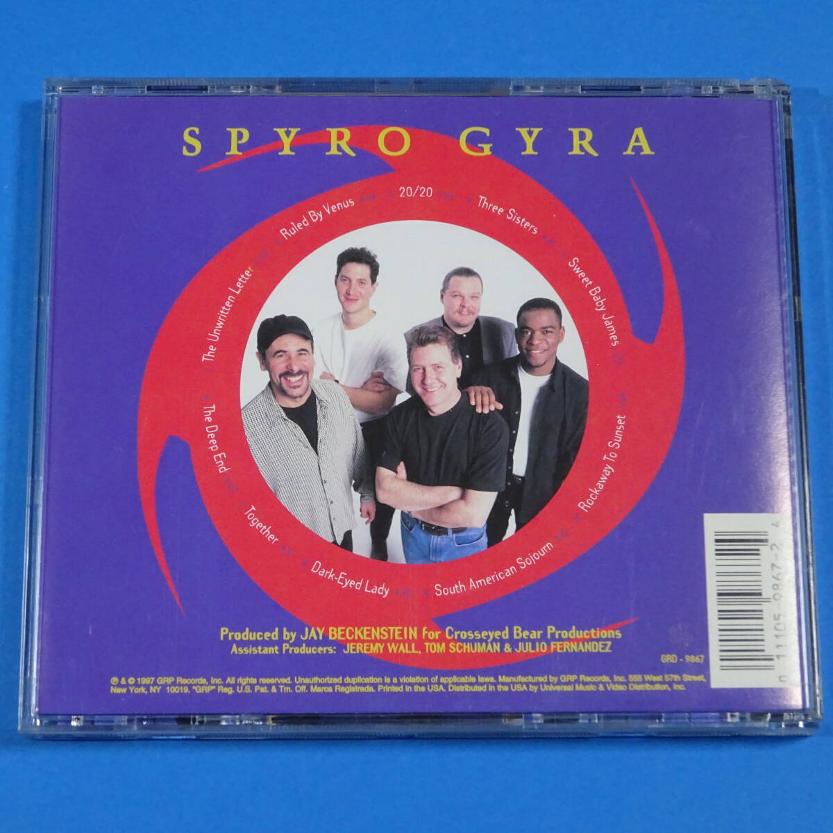 CD　スパイロ・ジャイラ　SPYRO GYRA / 20/20　1997年　US盤　フュージョン　スムースジャズ　コンテンポラリージャズ_画像2