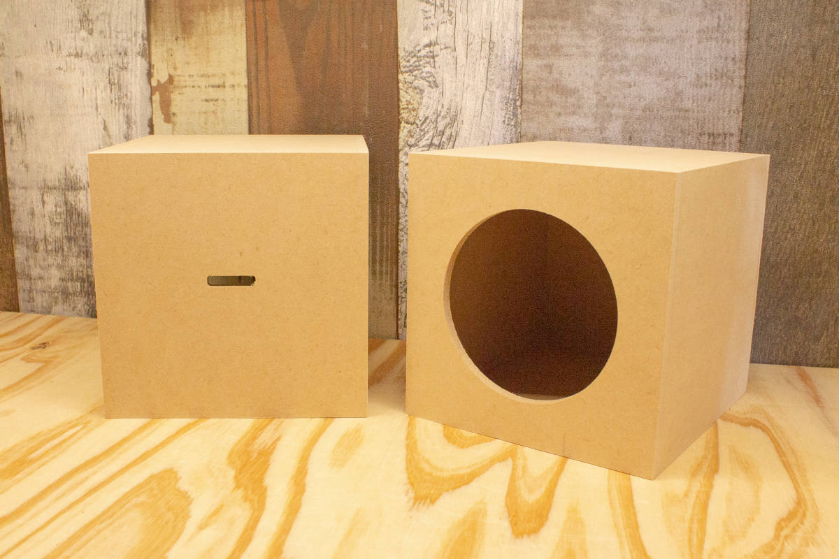 [5.5M1414basic] 5.5mm thickness MDF Cube form .. type enclosure assembly kit 