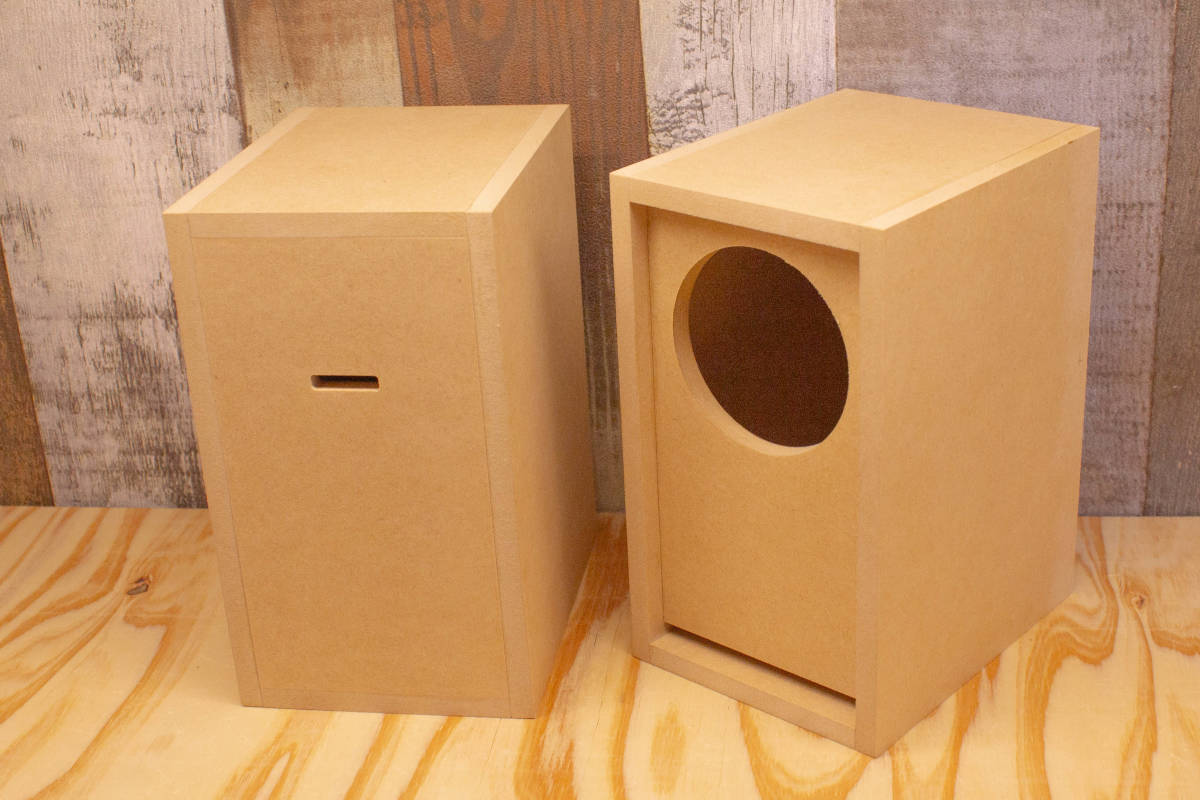 【9M2010JLC】 9mm厚 MDF ブックシェルフ形状 バッフル板奥配置 前面スリットバスレフ型 エンクロージャー 組立 キット_画像7