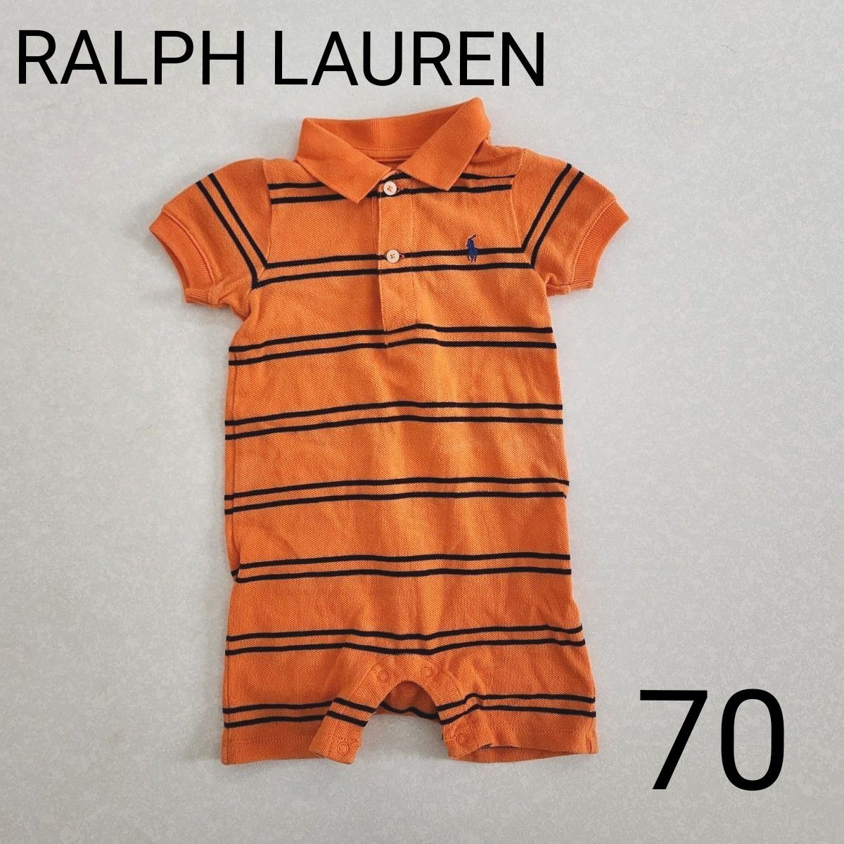 ラルフローレン RALPH LAUREN ロンパース  カバーオール ベビー服 子供服 70 半袖　半袖ロンパース