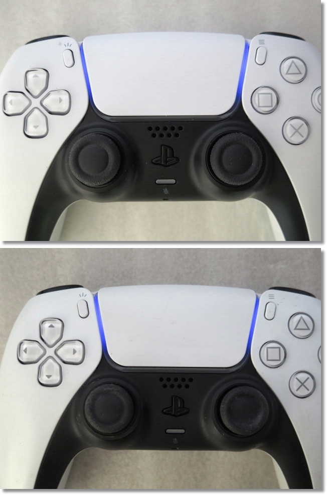 ◇◆SONY純正 PS5/PlayStation5 DualSense ワイヤレスコントローラー【CFI-ZCT1J】ホワイト　２台セット　現状◆◇_画像4