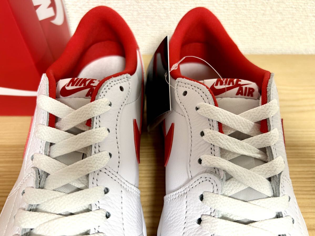 NIKE ナイキ エア ジョーダン 1 LOW OG White/Red 27.5㎝ 新品 ホワイト/ホワイト/ユニバーシティレッド SNK1177_画像4