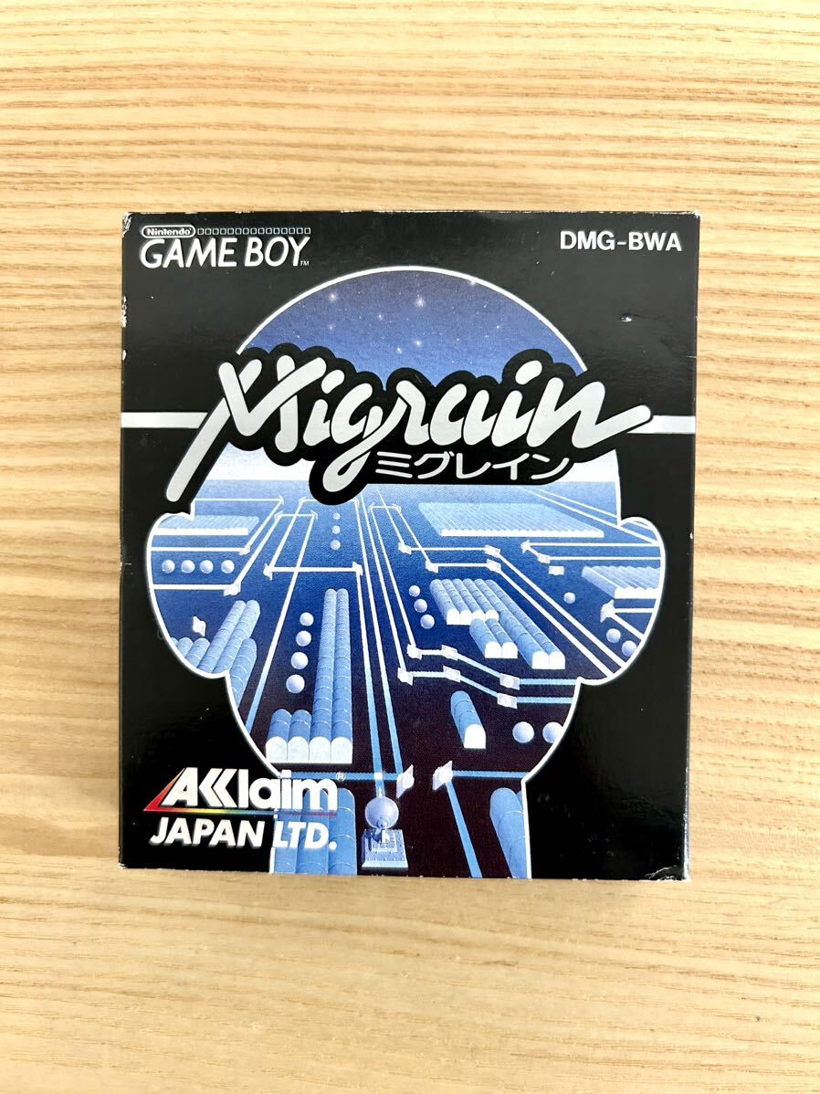 【限定即決】ミグレイン Ｍigrain 箱‐取説‐別紙あり AKlaim JAPAN LTD. 株式会社アクレイムジャパン DMG-BWA N.2608 ゲームボーイ レトロ_画像1