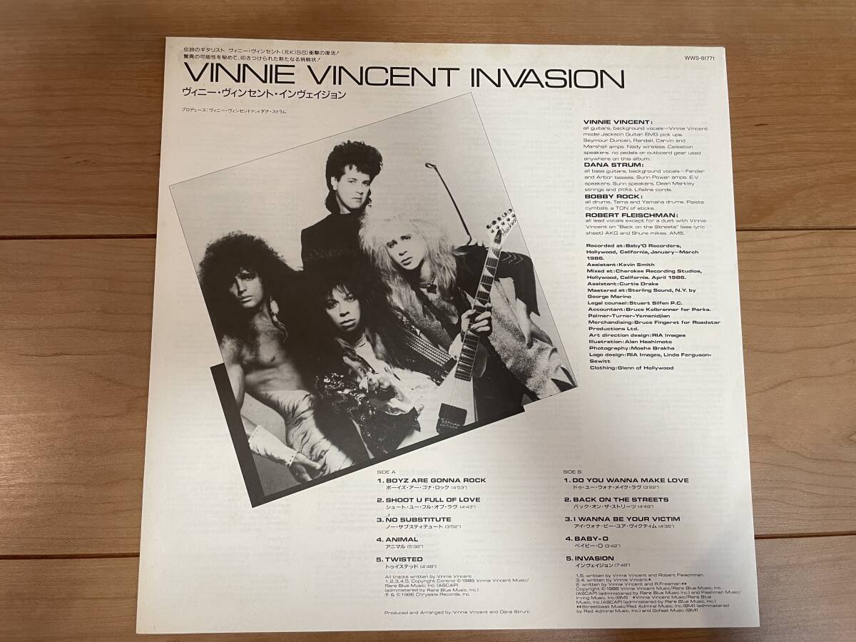 VINNIE VINCENT INVASION ヴィニー ヴィンセント インヴェイジョン 国内盤 帯の画像4