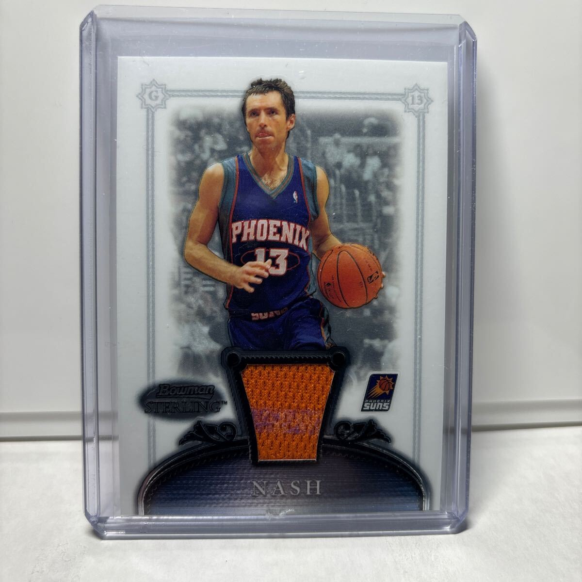 Steve Nash 実使用　ジャージ　Jersey 2007 NBA Topps Bowman Sterling_画像1