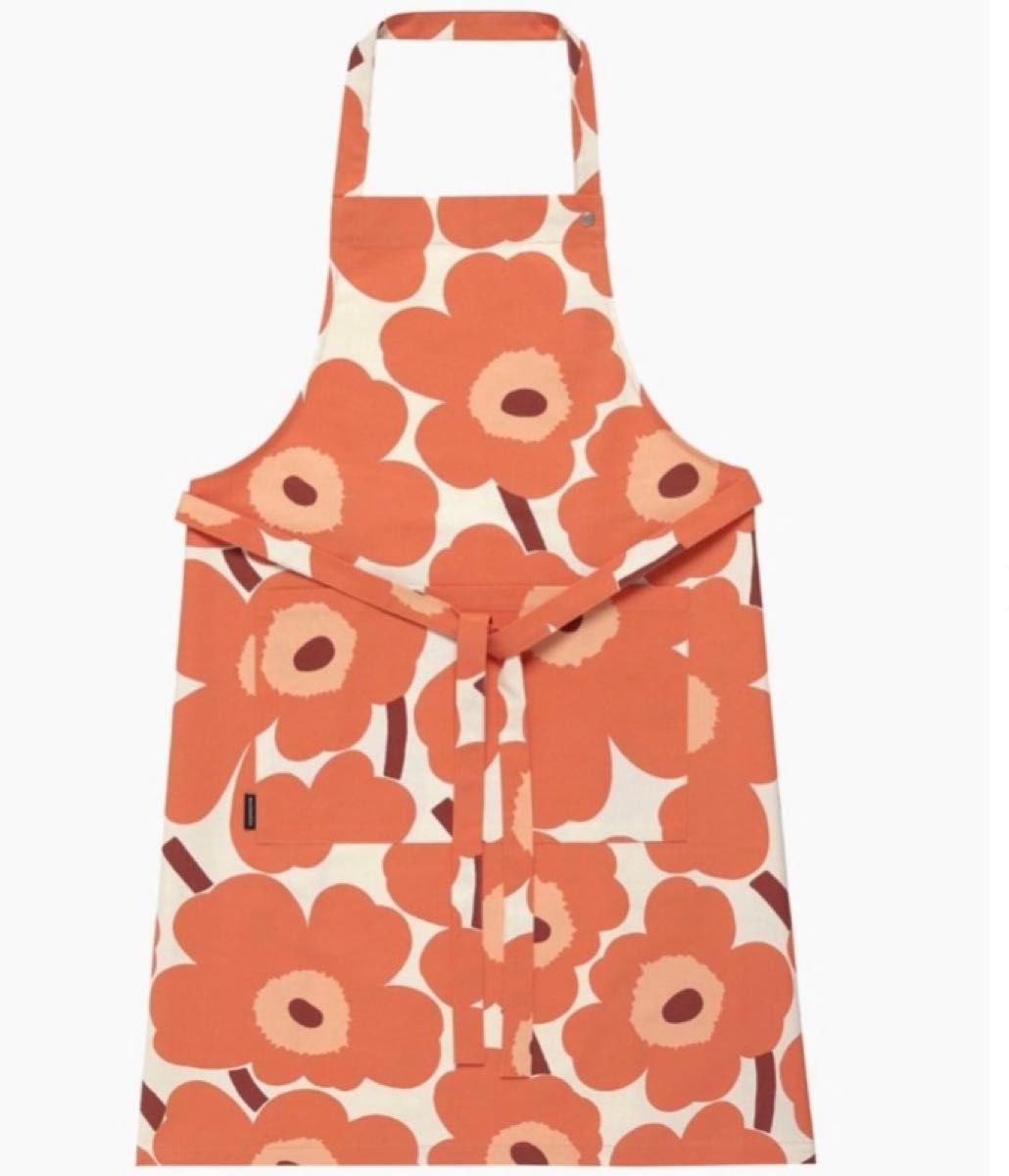 Marimekko☆ マリメッコ☆人気　ピエニウニッコ　エプロン　アプリコット