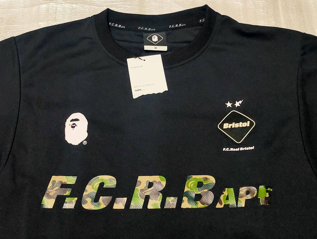 【新品】BAPE x F.C.R.B. 938 TEAM TEE 黒 M FC REAL BRISTOL FCRB エイプ A BATHING APE_画像3