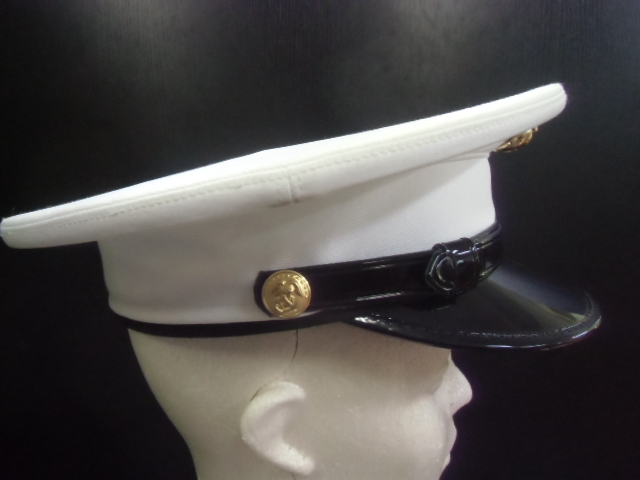 -J- ミリタリー サバゲー 米軍放出品 実物 USMC 海兵隊 MARINE 帽子 制帽 キャップ 制服 ドレスキャップ アメカジ コスプレ Sサイズの画像4