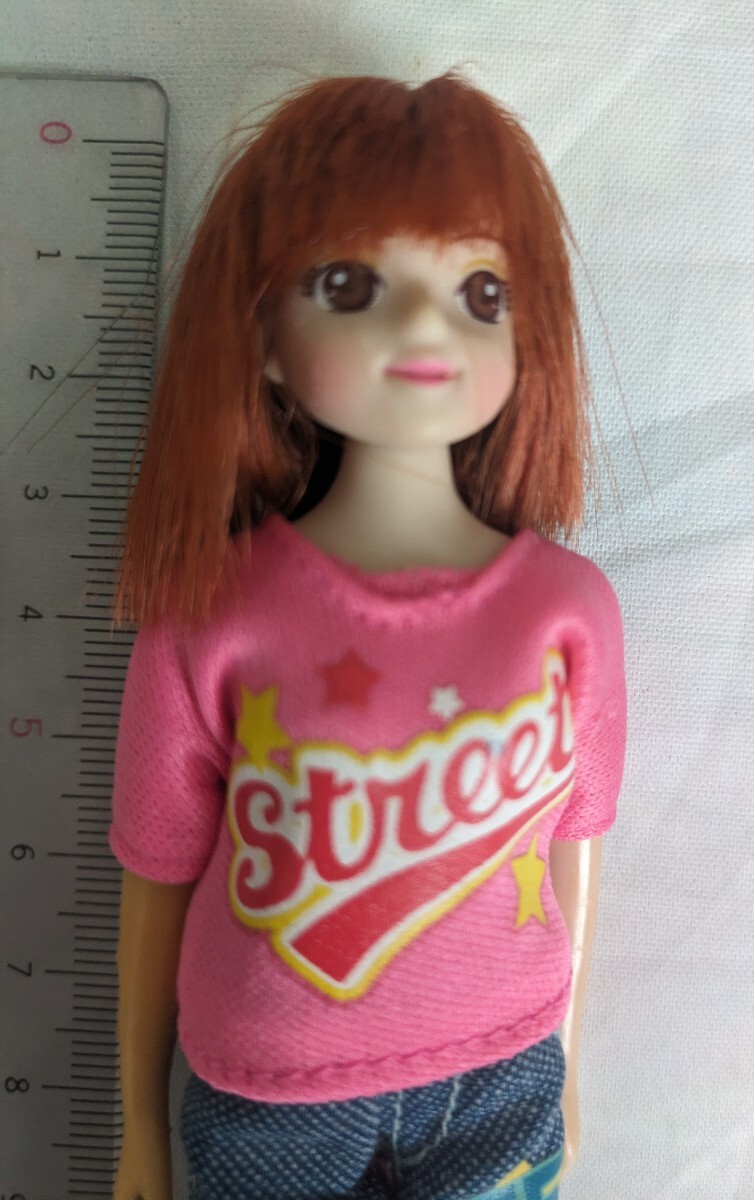 着せ替え人形　約17cm 　ドール　女の子　赤茶の髪の毛_画像3