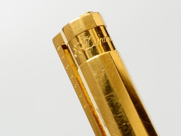 A702. S.T. Du Pont Dupont шариковая ручка Gold * лаковый кручение тип 2 пункт совместно / письменные принадлежности канцелярские товары 