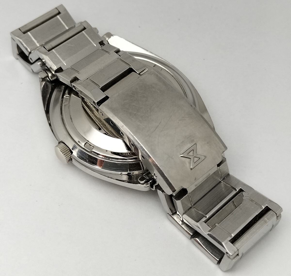 紳士用　エドックス　自動巻き腕時計　1970年代製　純正ブレスレット　メンテナンス済　クリスタルガラス交換済_画像8