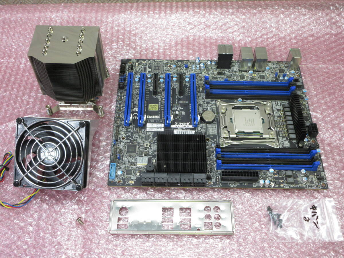 SuperMicro マザーボード X10SRA (LGA2011-3) / CPU (Xeon E5-1620v4) / Square ILM CPUクーラー / HPC TECH Workstation 外し / No.T480の画像1