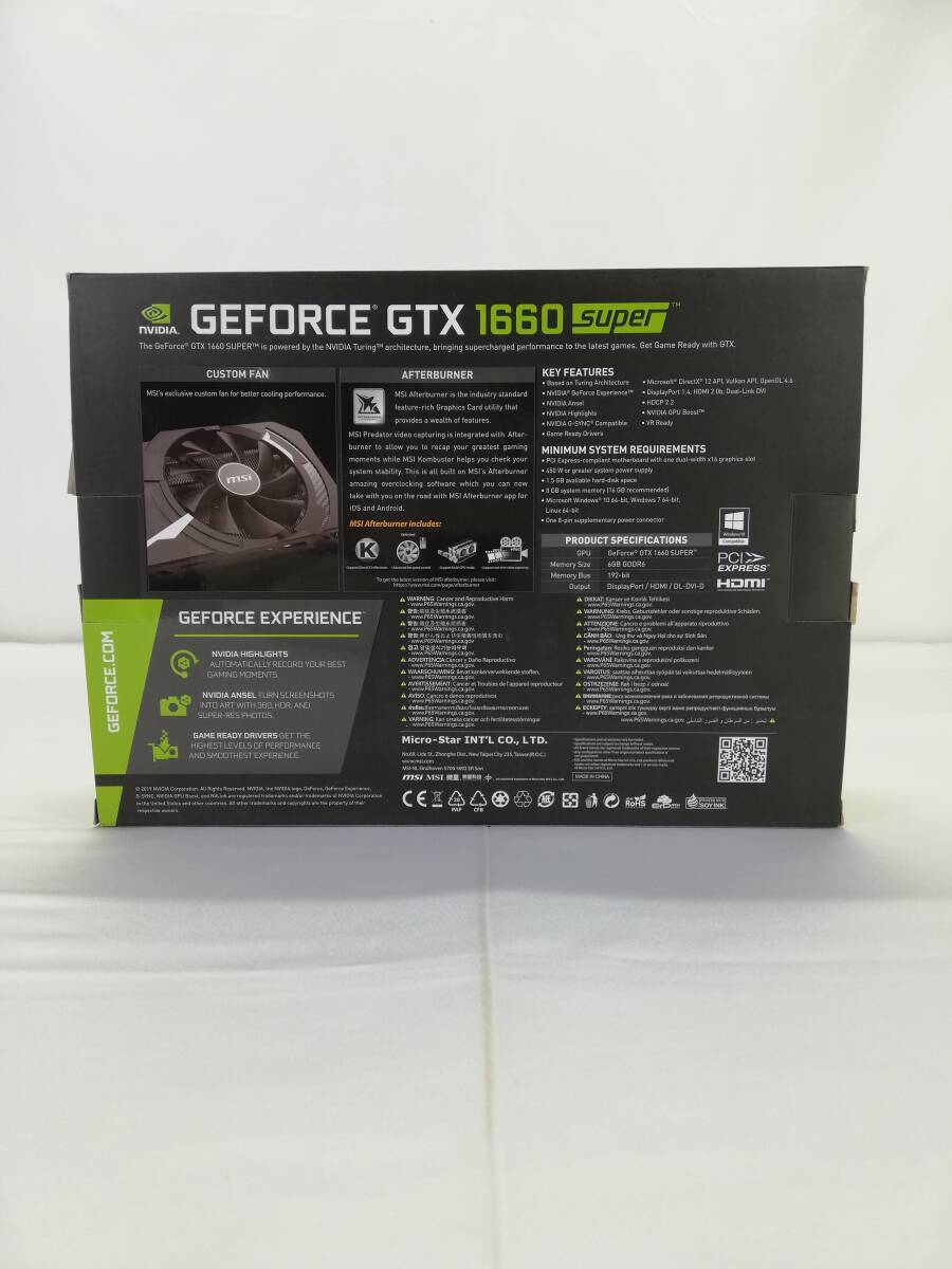 MSI GEFORCE GTX 1660 TiAERO ITX 6G graphics board VD7112 black black 