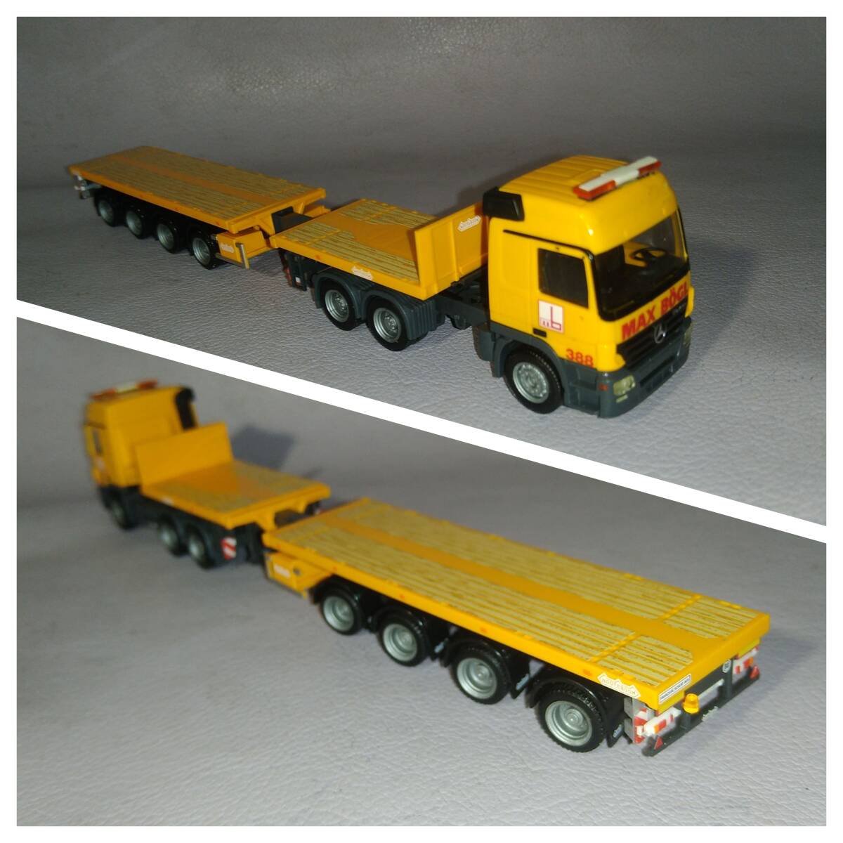 [herpa]1/87 Mercedes-Benz Actros Mercedes Benz Actros (2 поколения 2003-07 год MP2?)[MAX BOGL(mb),NOOTEBOOM?,338][ утиль ]