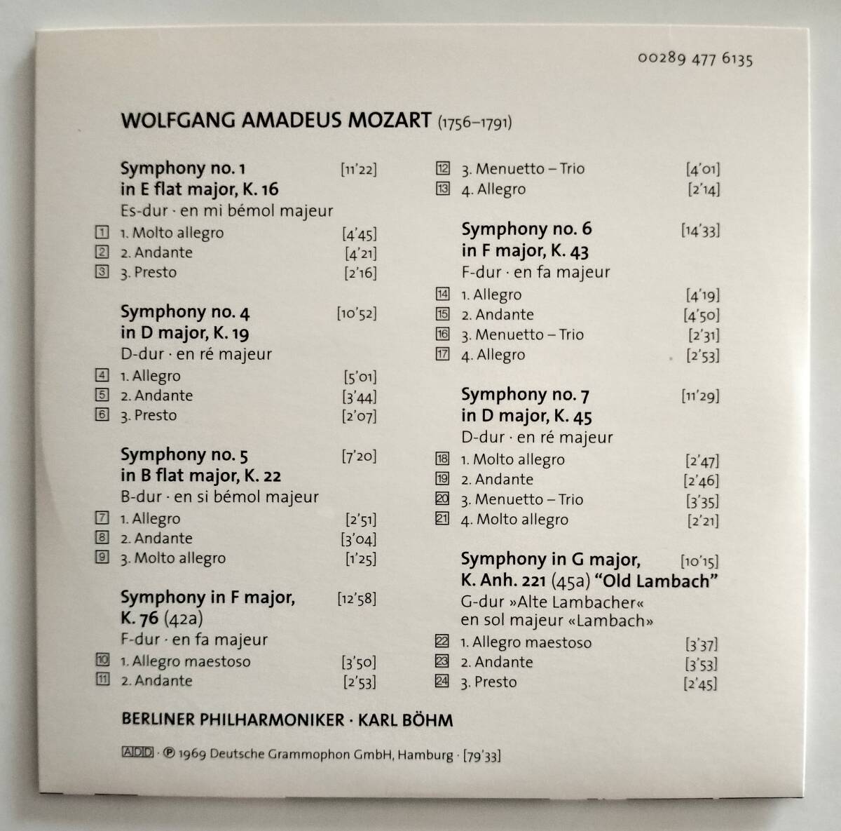 モーツァルト交響曲全集　ベーム　ベルリンフィル　10CD_画像4