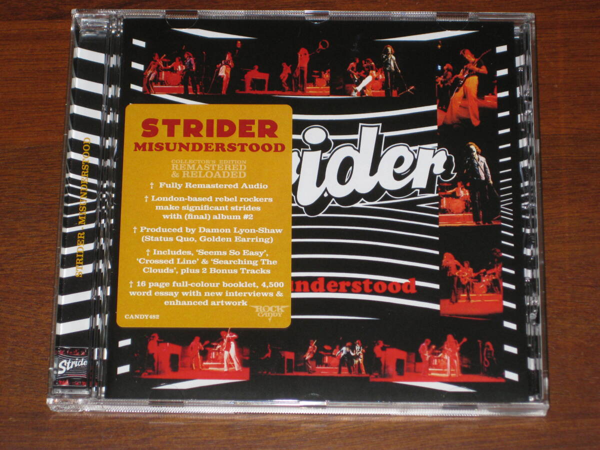 STRIDER ストライダー/ MISUNDERSTOOD 2024年発売 Rock Candy社 リマスター CD 輸入盤_画像1