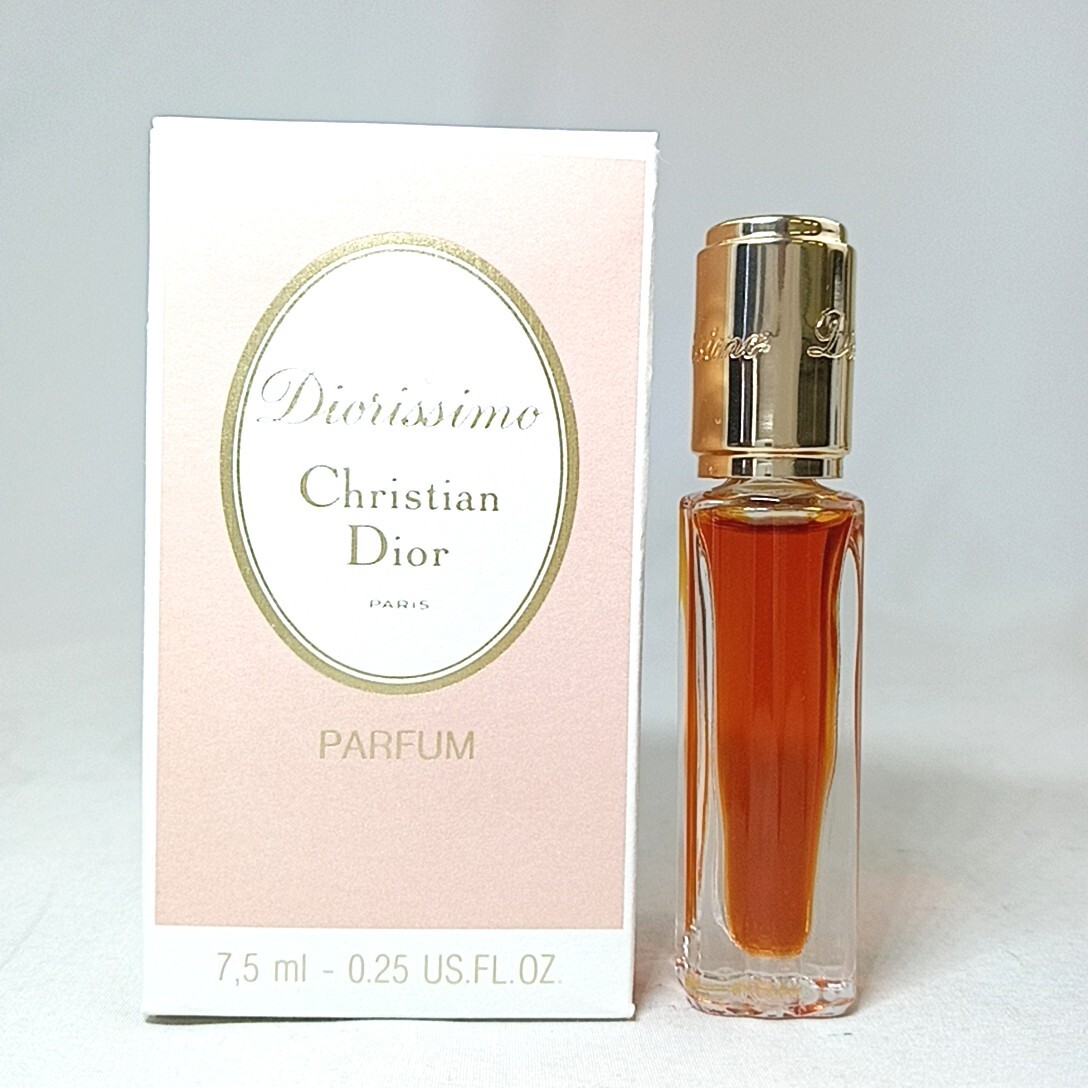 B 122 ★【 7.5ml ほぼ満タン 】 Christian Dior Diorissimo ディオリッシモ PARFUM パルファム BT ボトル 香水 フレグランス_画像1