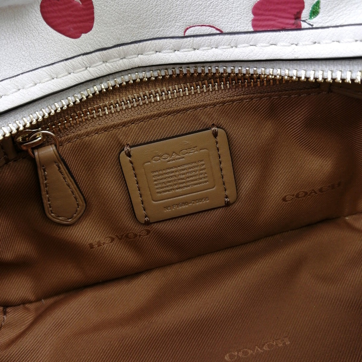 B Φ[ commodity rank :B] Coach COACH Apple motif Gold metal fittings leather 2way shoulder belt attaching handbag handbag tote bag woman bag 