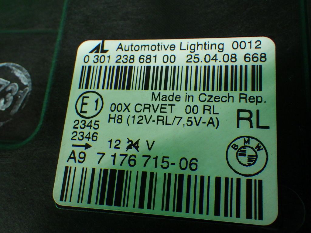 BMW630i[E63後期LCI]ヘッドライト(HID左ライト)ヘッドランプ バラスト付 キセノン 7176715の画像3