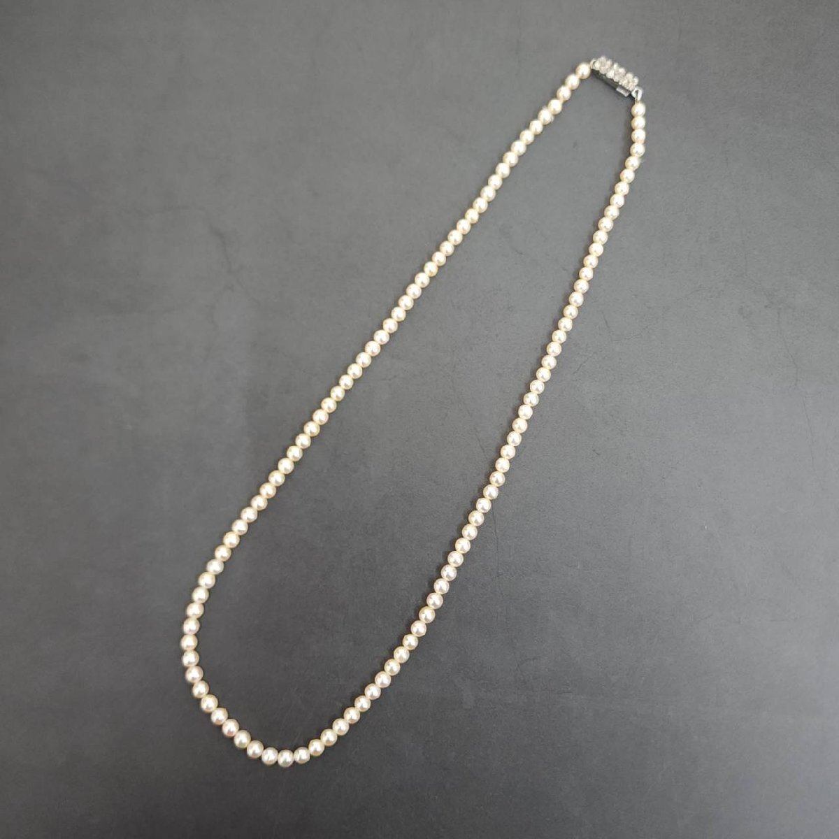 真珠 ベビーパール ネックレス シルバー刻印 パールサイズ 約3.5-3.8mm アクセサリー ジュエリー フォーマル SILVER_画像2