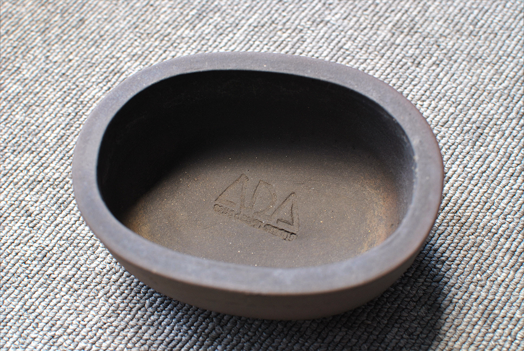 ADA アクアデザインアマノ 陶器製小鉢 小判型 中古品_画像1