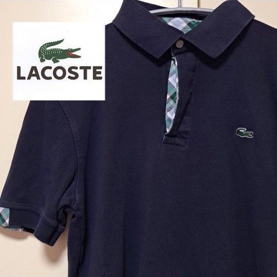 LACOSTE 半袖 ポロシャツ風 Tシャツ