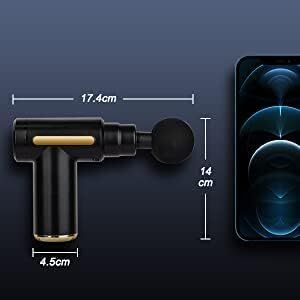 送料無料！筋膜リリース ミニ 4種類のヘッド付き 軽量 コンパクト 小型 携帯便利 トレーニング 筋肉運動補助器具 (ブラック)_画像3