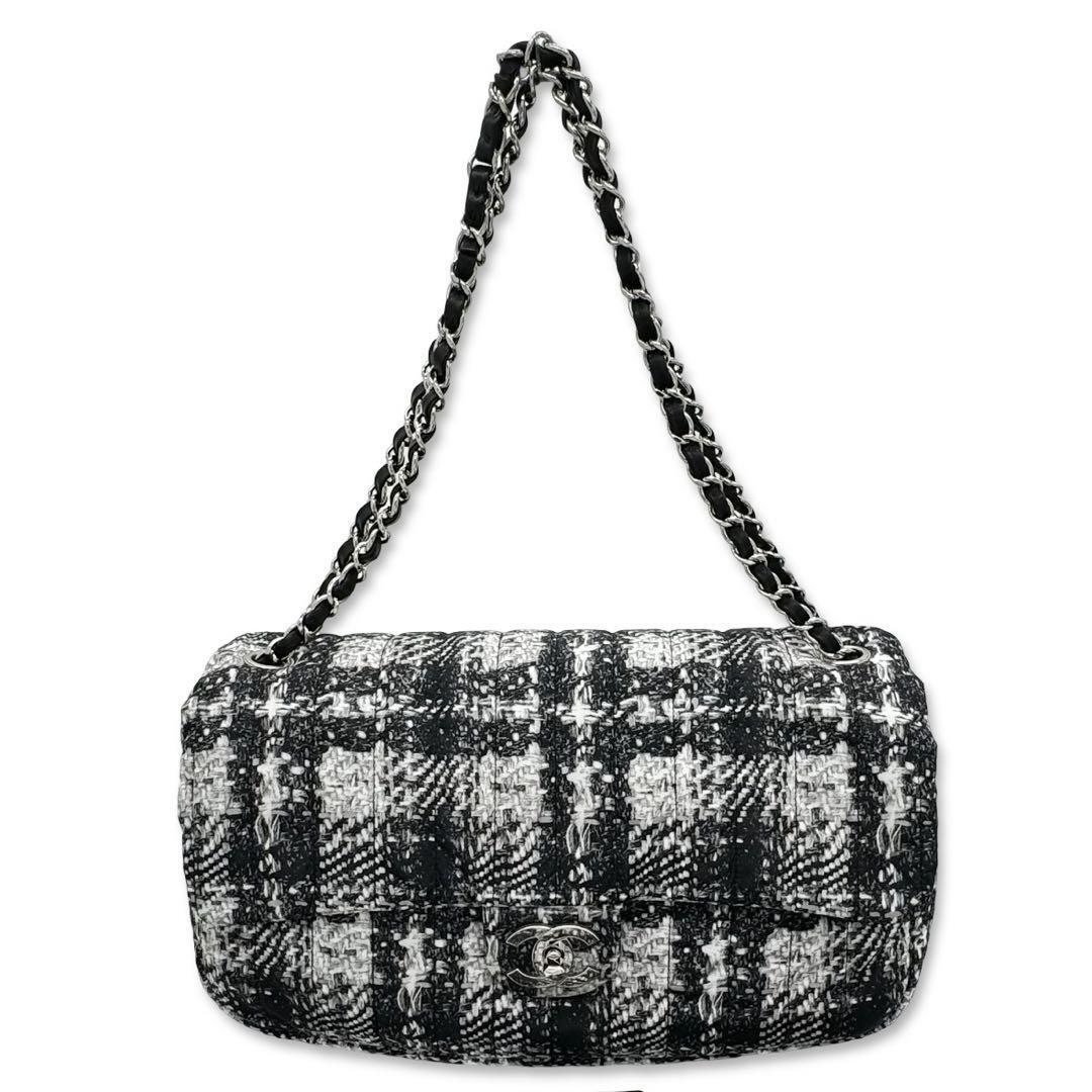 CHANEL シャネル チェーンショルダーバッグ ツイードプリント CHANEL シャネル チェーンショルダーバッグ ツイードプリント