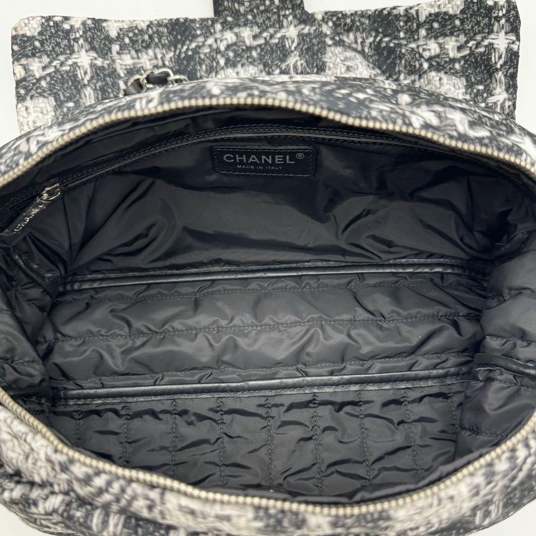 CHANEL シャネル チェーンショルダーバッグ ツイードプリント CHANEL シャネル チェーンショルダーバッグ ツイードプリント