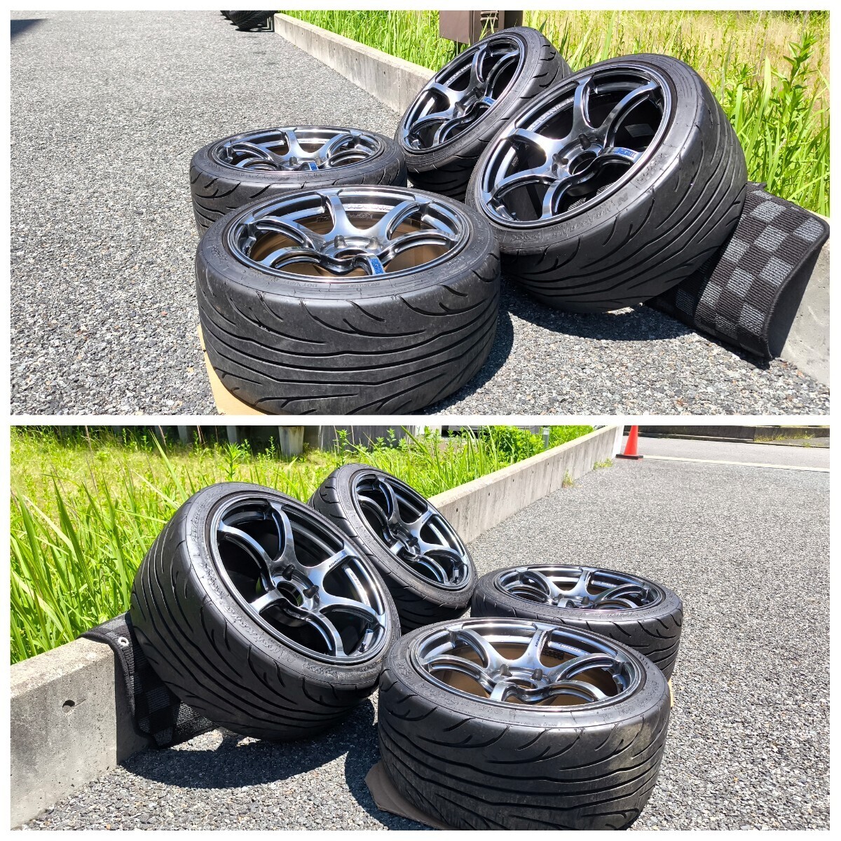 ADVAN Racing RGIII 18インチ 9.5J +45/10J +35 5H 114 ホイール タイヤ シルビア スカイライン スープラ FD ドリフト サーキット アドバン_画像2