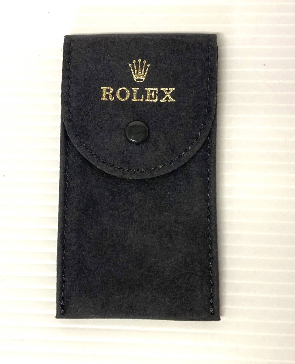 ★☆純正 ROLEX ロレックス 時計用携帯ケース ソフトケース ウォッチケース グリーン グレー 時計入れ トラベルケース 収納ケース 520☆★_画像2