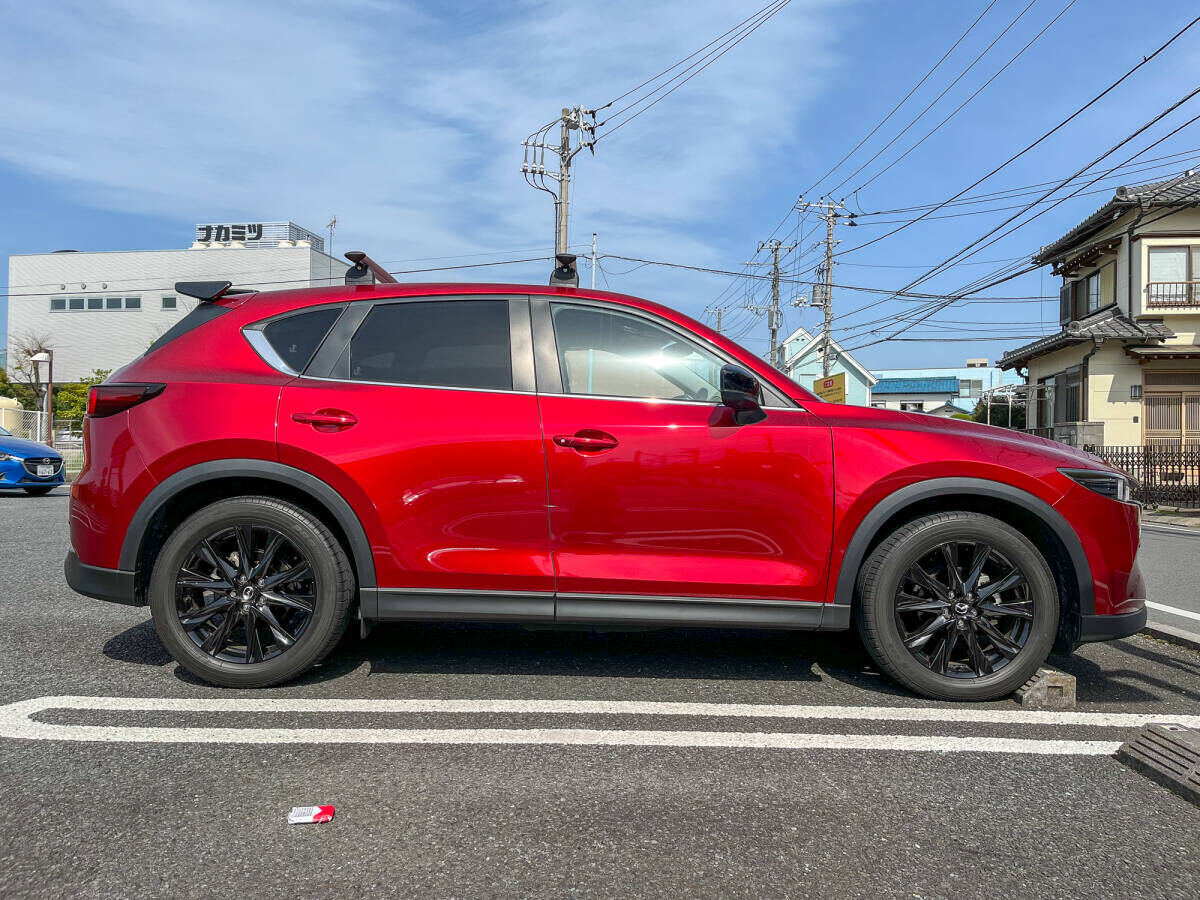 MAZDA CX-5 KF系 ブラックトーンエディション純正タイヤホイール4本セット キズ少なめ 中古 マツダ 7500km走行 BLACK TONE EDITIONの画像8