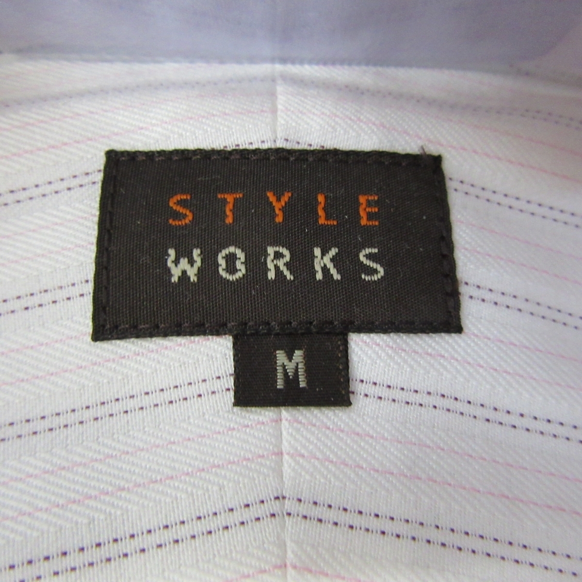 WB31★STYLE WORKS スタイルワークス ビジネスシャツ M 未使用★A_画像4