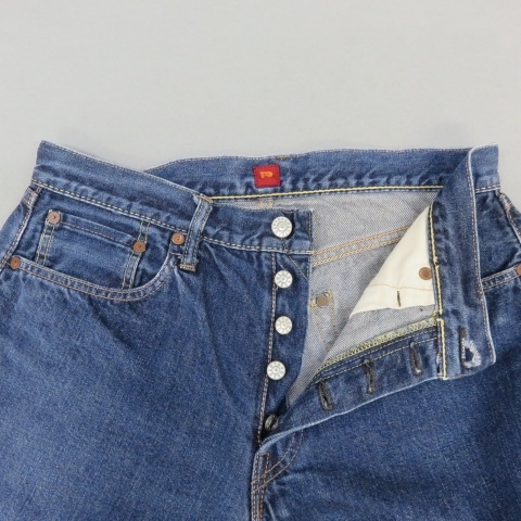 D331*RESOLUTE/lizoruto711 кнопка fly Denim брюки W32 36 красный уголок * есть перевод 5/14*A