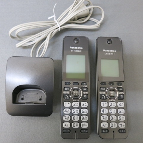 B221* Panasonic ..... цифровой беспроводной FAX беспроводная телефонная трубка 1 шт. есть KX-PD552DL-H темный металлик ( Junk )*A