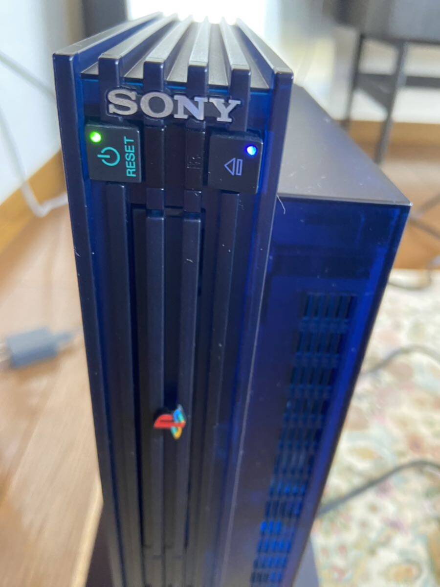 動作確認済 SONY PlayStation2 BBパック ミッドナイトブルー 本体 SCPH-50000 MB/NH 厚型 midnight blue_画像8