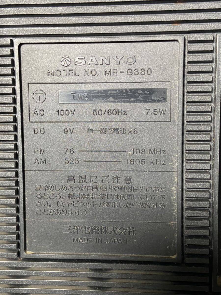 SANYO MR-G380 Showa Retro AM&FM radio * cassette deck / Sanyo 
