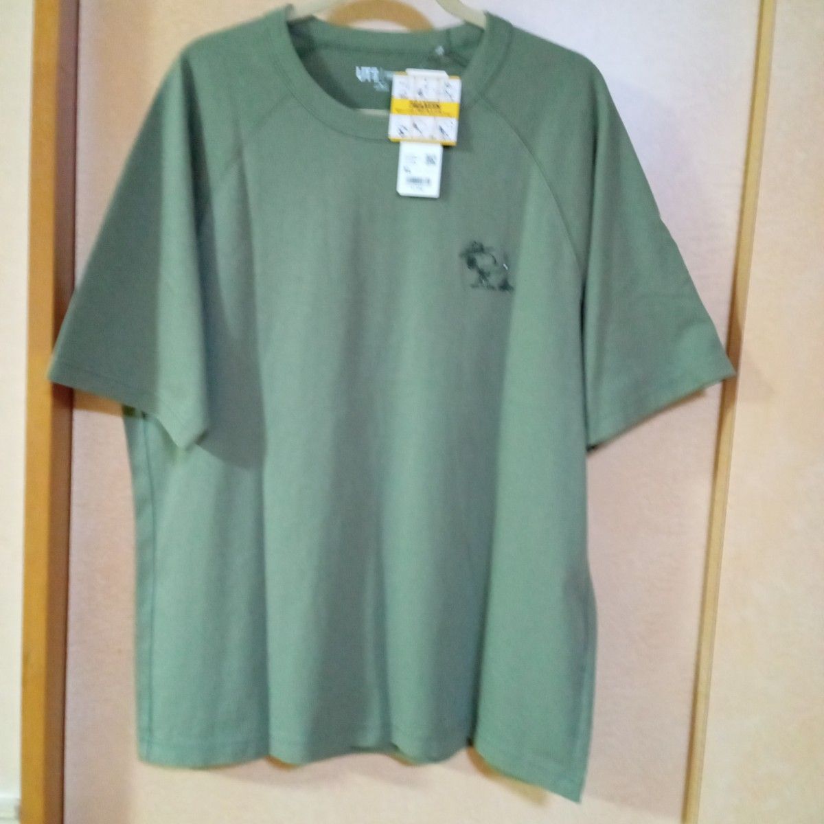 新品　ユニクロ　ピーナッツ　オーバーサイズTシャツ　XL  グリーン