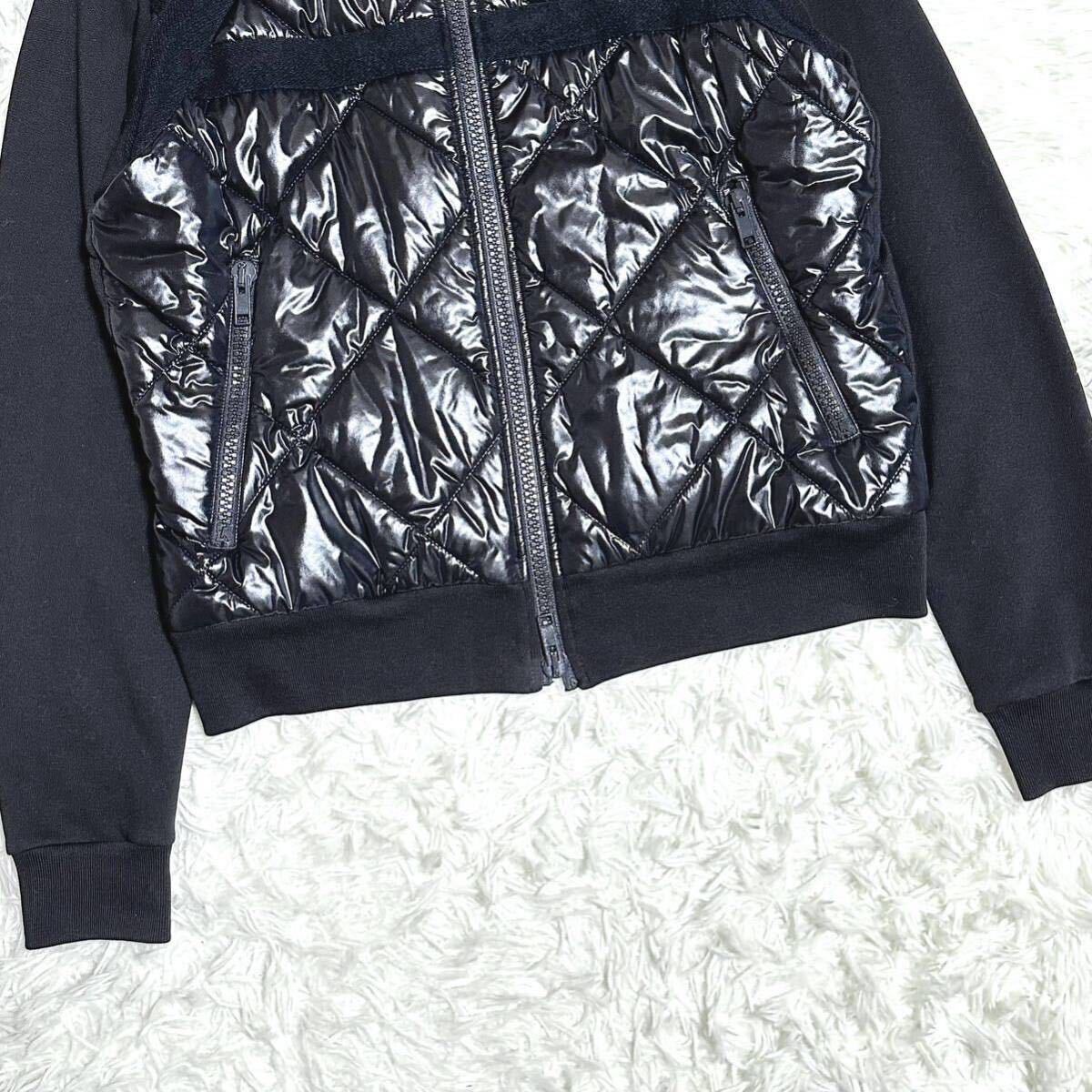 DRIES VAN NOTEN Dries Van Noten quilting jacket blouson switch combination do King sweat sweatshirt black M size 