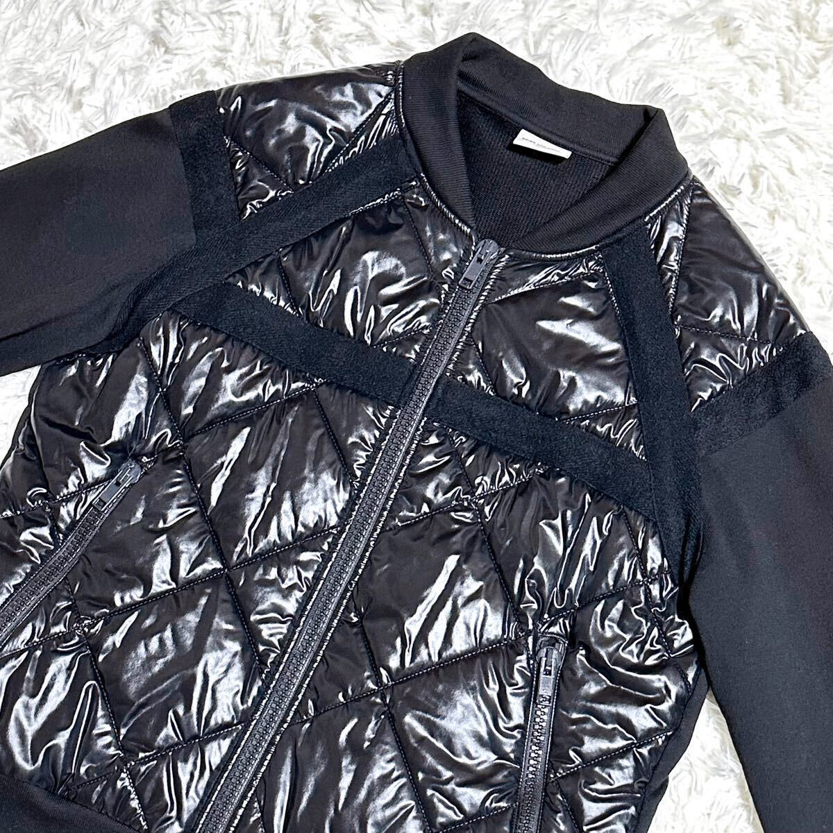 DRIES VAN NOTEN Dries Van Noten quilting jacket blouson switch combination do King sweat sweatshirt black M size 