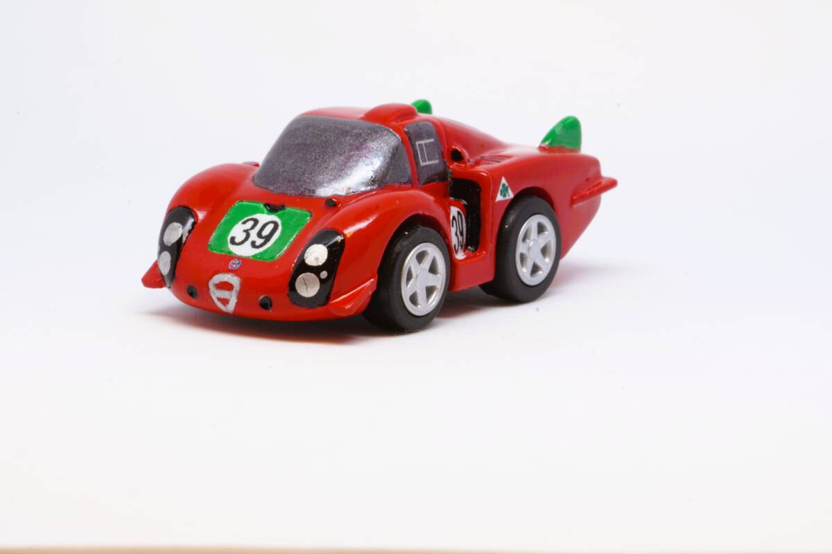 自作ミニカー ALFA ROMEO Tipo 33/2 アルファロメオ ティーポ 33/2 レジンボディー完成品_画像2