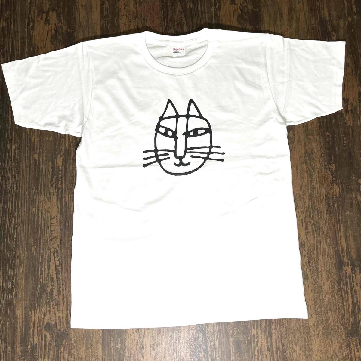 リサラーソン・猫・イラスト・半袖・Tシャツ・白・Mの画像1