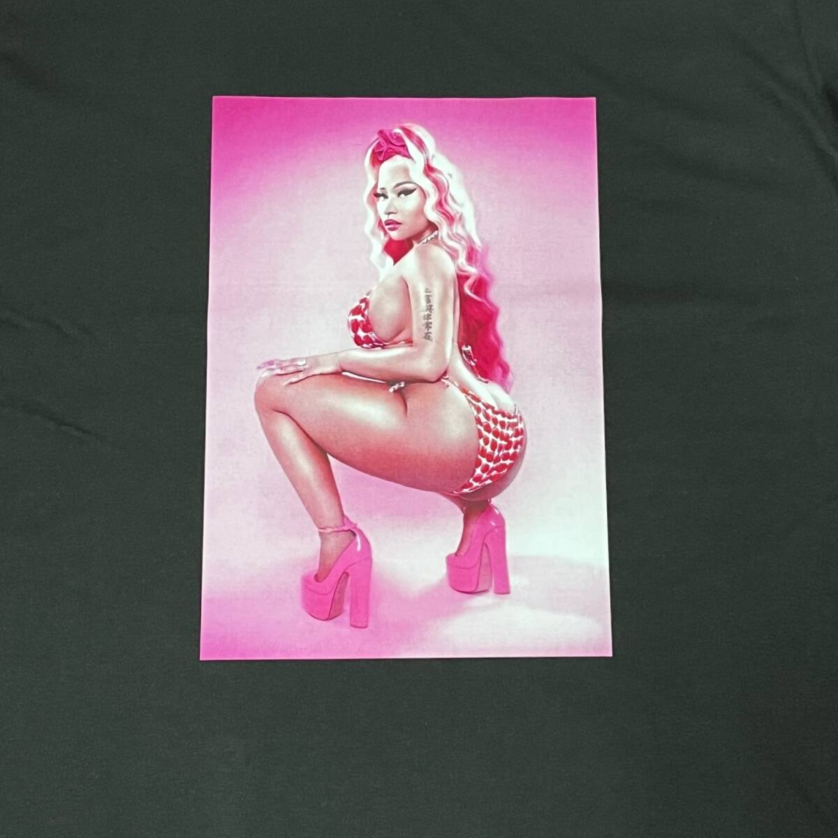 Nicki Minaj ・ニッキーミナージュ・HipHpp・Tシャツ・黒・L_画像2