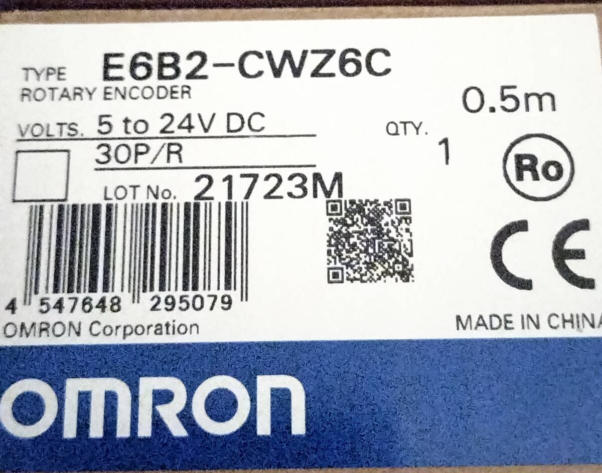 omron FA ロータリエンコーダ 24V DC E6B2-CWZ6C 30P/R 0.5M_画像2