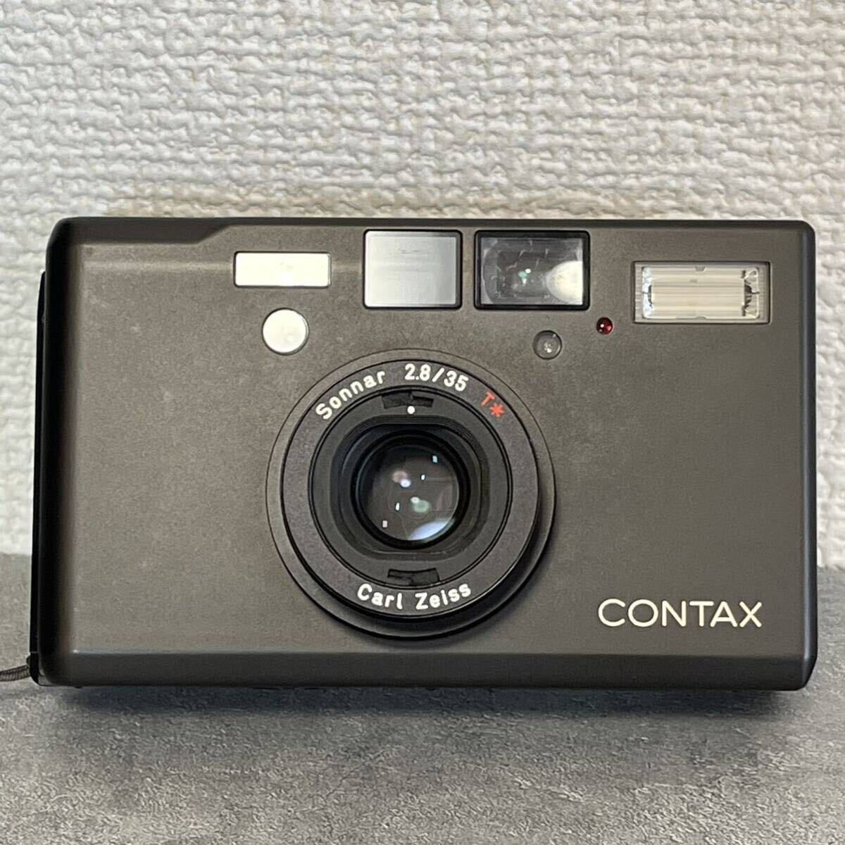 CONTAX コンタックス T3 Carl Zeiss Sonnar 2.8/35 チタンブラック DATA BACK ケース付き 電池交換済みの画像2